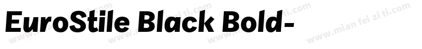 EuroStile Black Bold字体转换